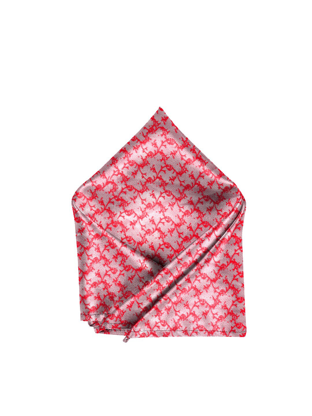 

Blacksmith Men Pink & Grey Printed Sustainable Pocket Square