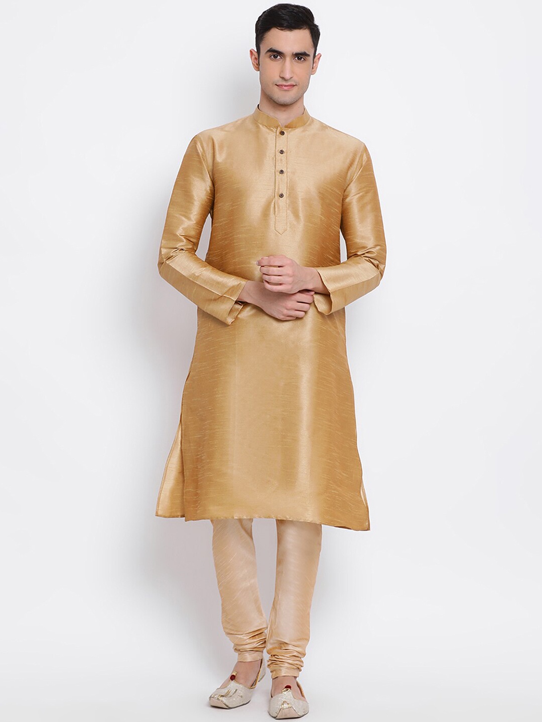 Sanwara men beige kurta
