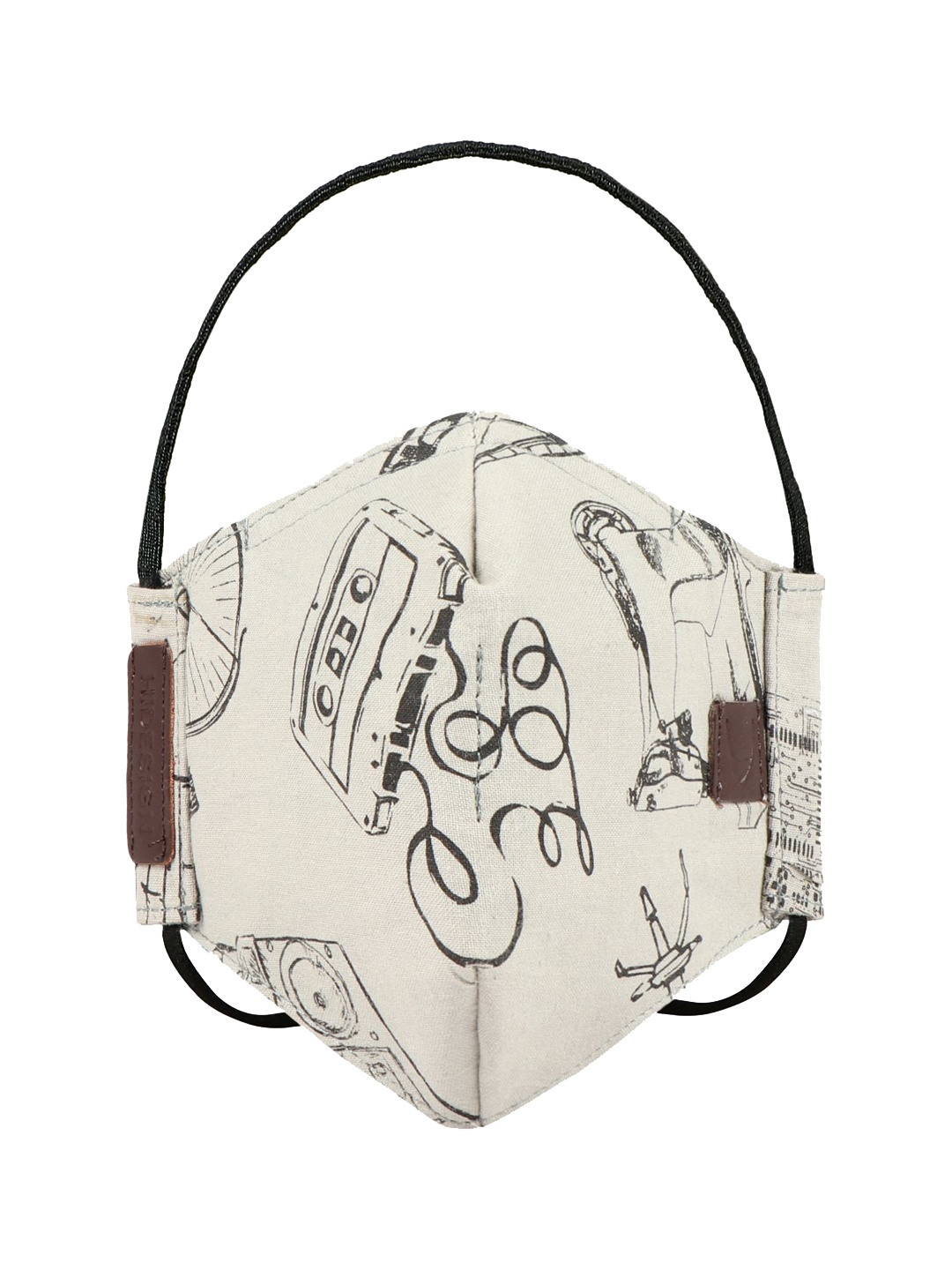 

Hidesign Unisex Beige Printed 5-Ply Reusable Protective Outdoor Mask