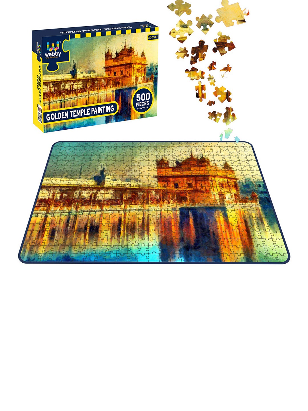 

Webby Kids Green & Brown Golden Temple Painting Jigsaw Puzzle