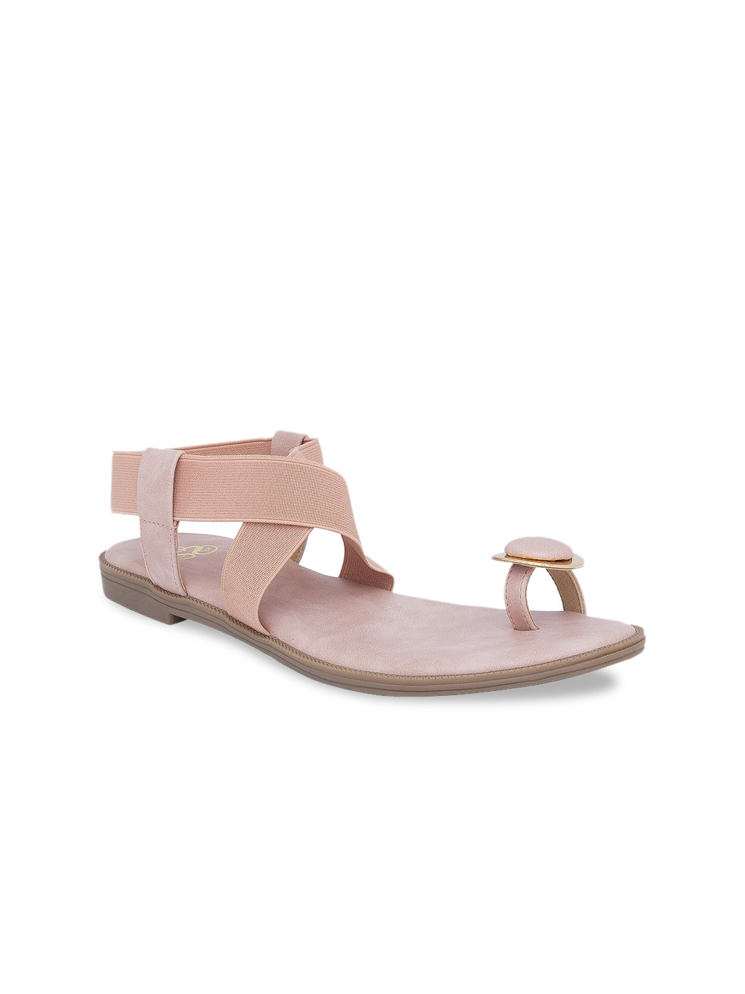 

Sole To Soul Women Pink Solid One Toe Flats