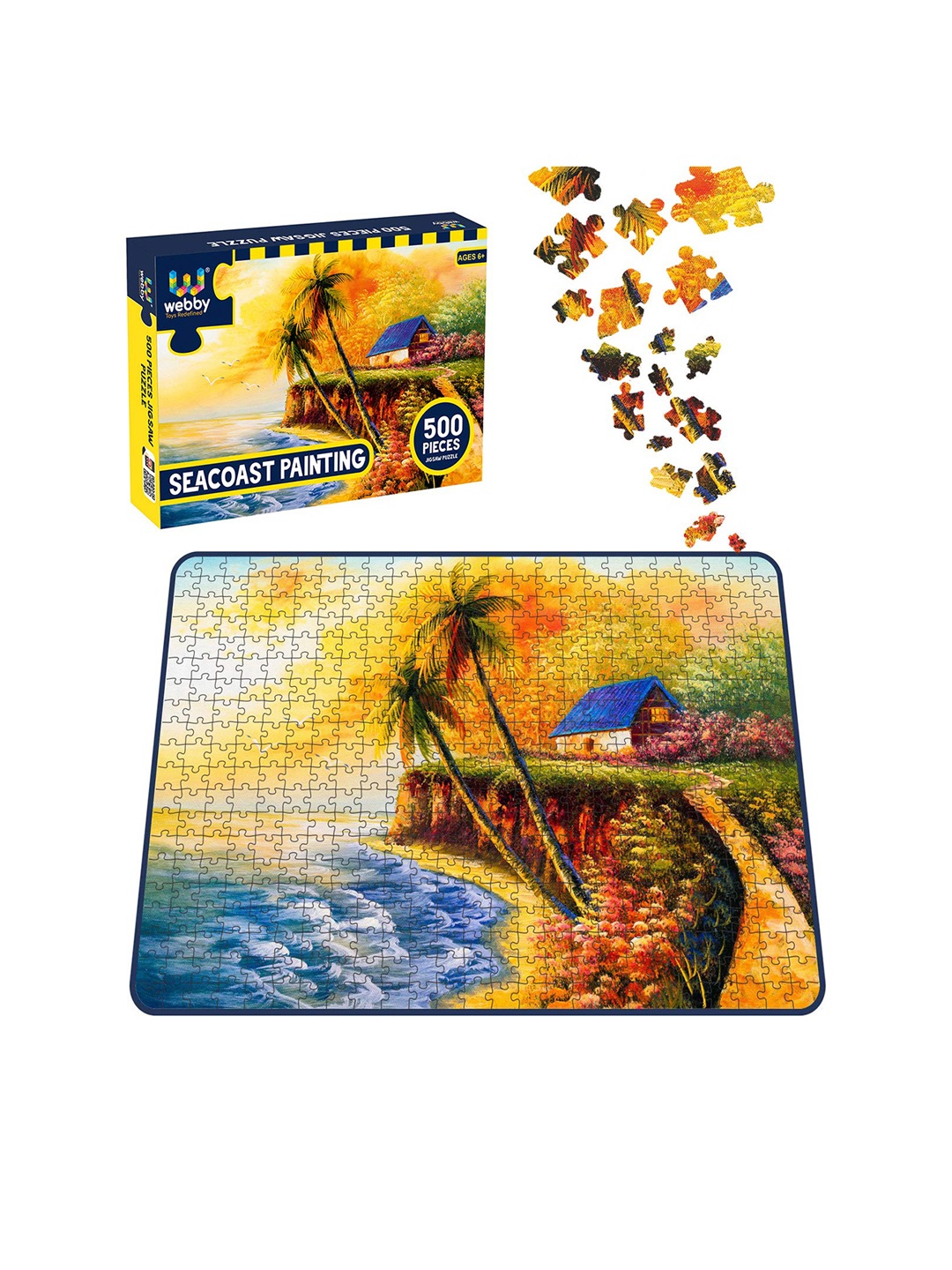 

Webby Kids Yellow & Blue Seacoast Painting Jigsaw Puzzle