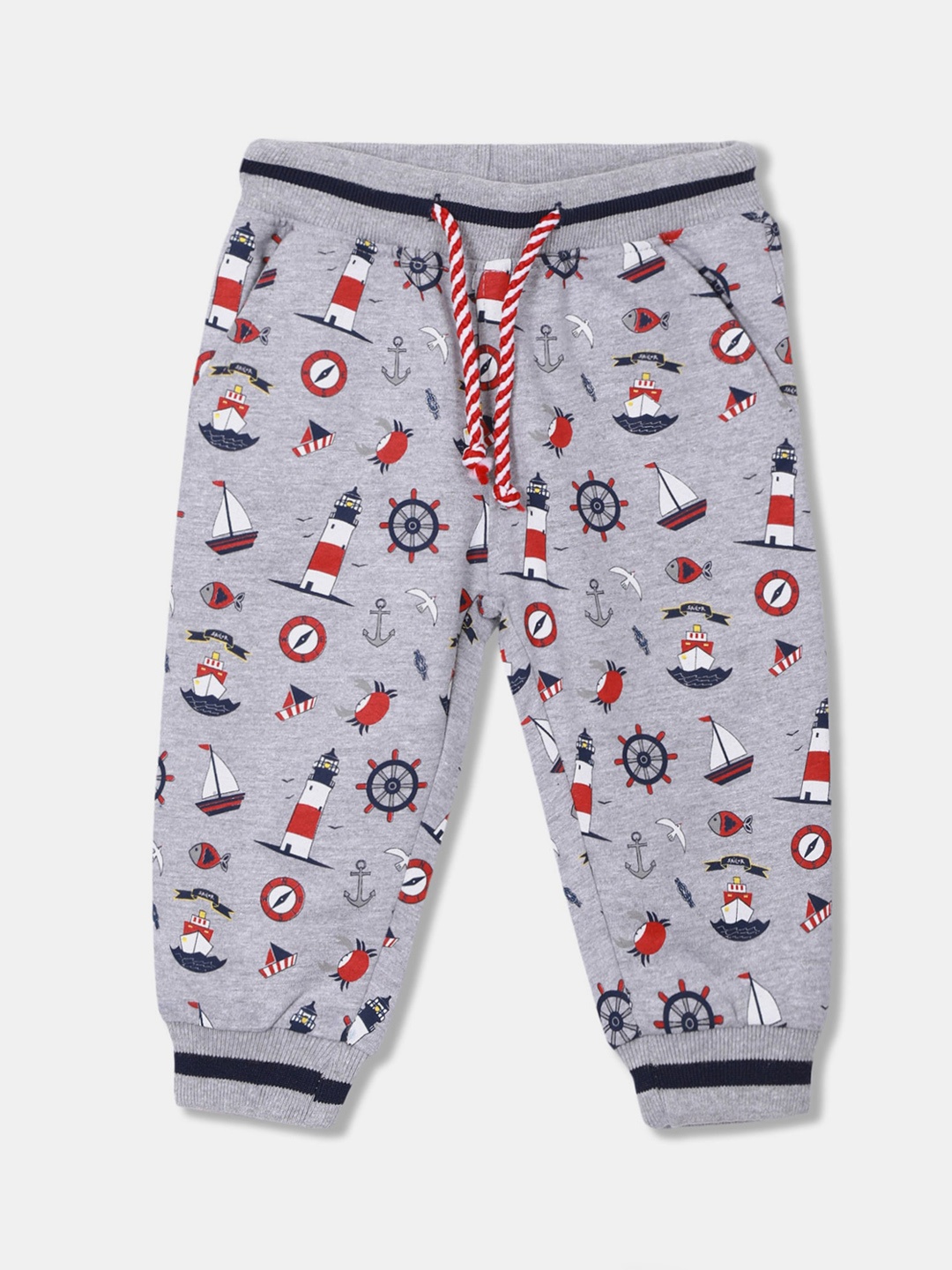 

Donuts Infant Boys Grey & Red Printed Joggers