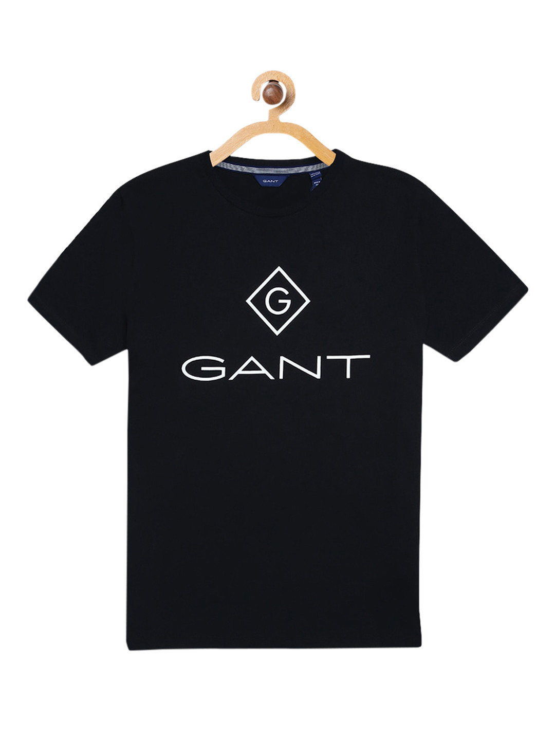 

GANT Unisex Kids Black Printed Round Neck T-shirt