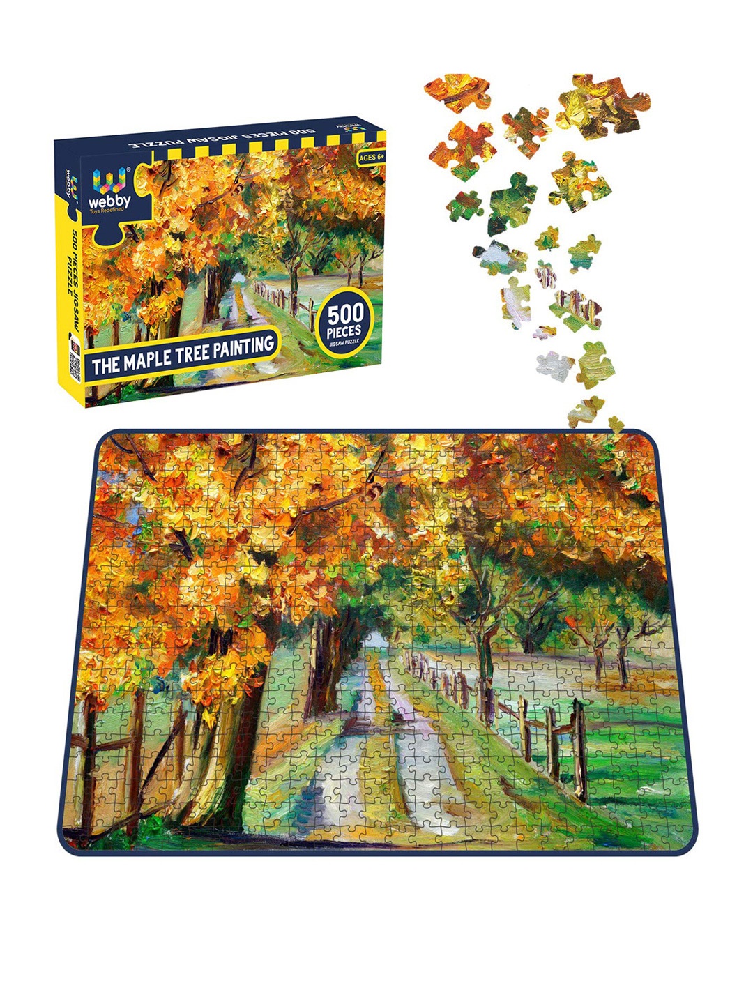 

Webby Kids Yellow & Green The Maple Tree Painting Jigsaw Puzzle