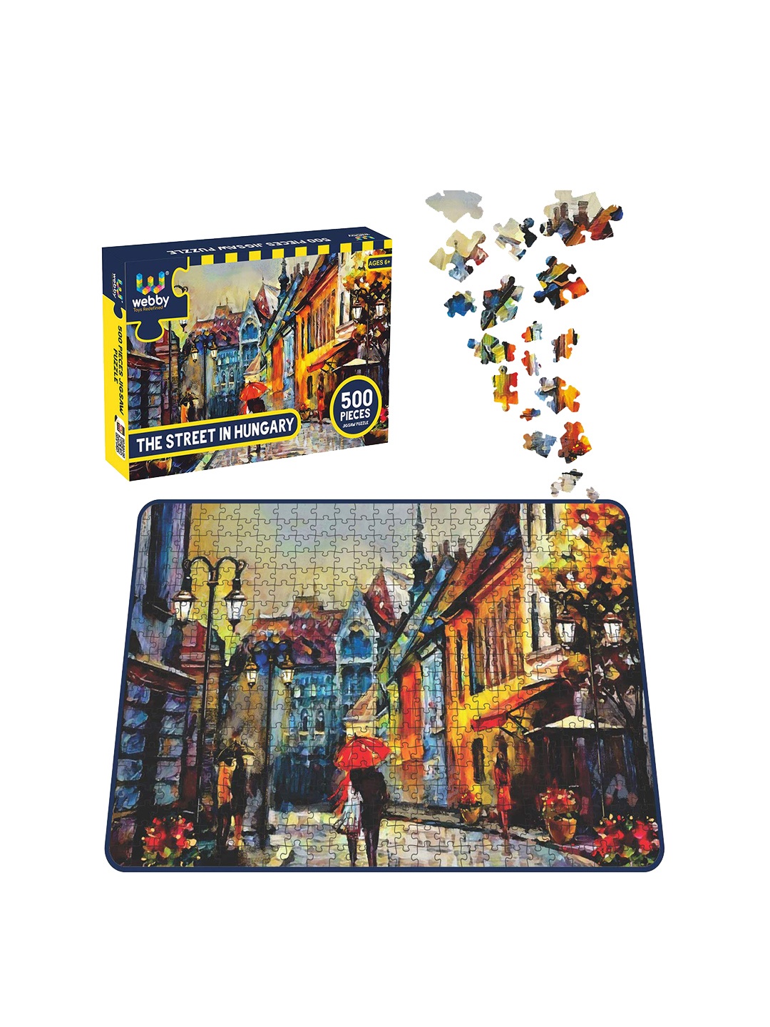 

Webby Kids Blue & Yellow The Street in Hungary Jigsaw Puzzle