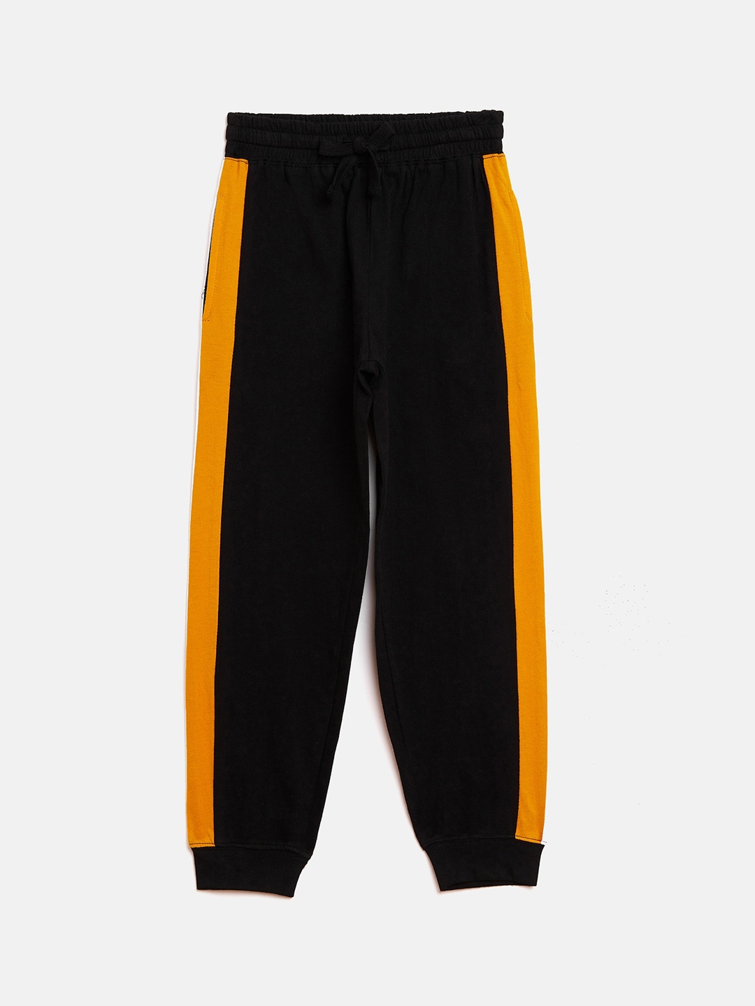 

GRITSTONES Boys Pack Of 2 Solid Straight-Fit Joggers, Black