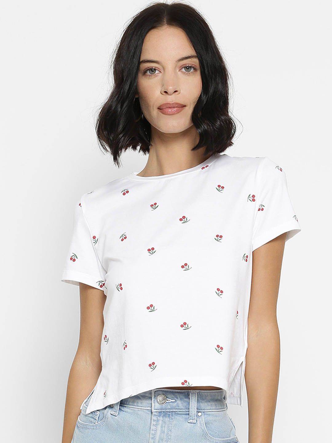 

Forever 21 Women White Printed Regular Top