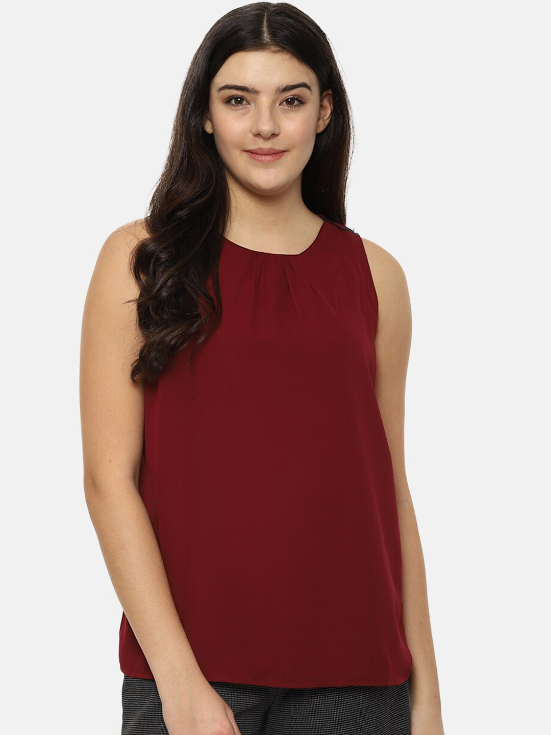 

Van Heusen Woman Red A-Line Top