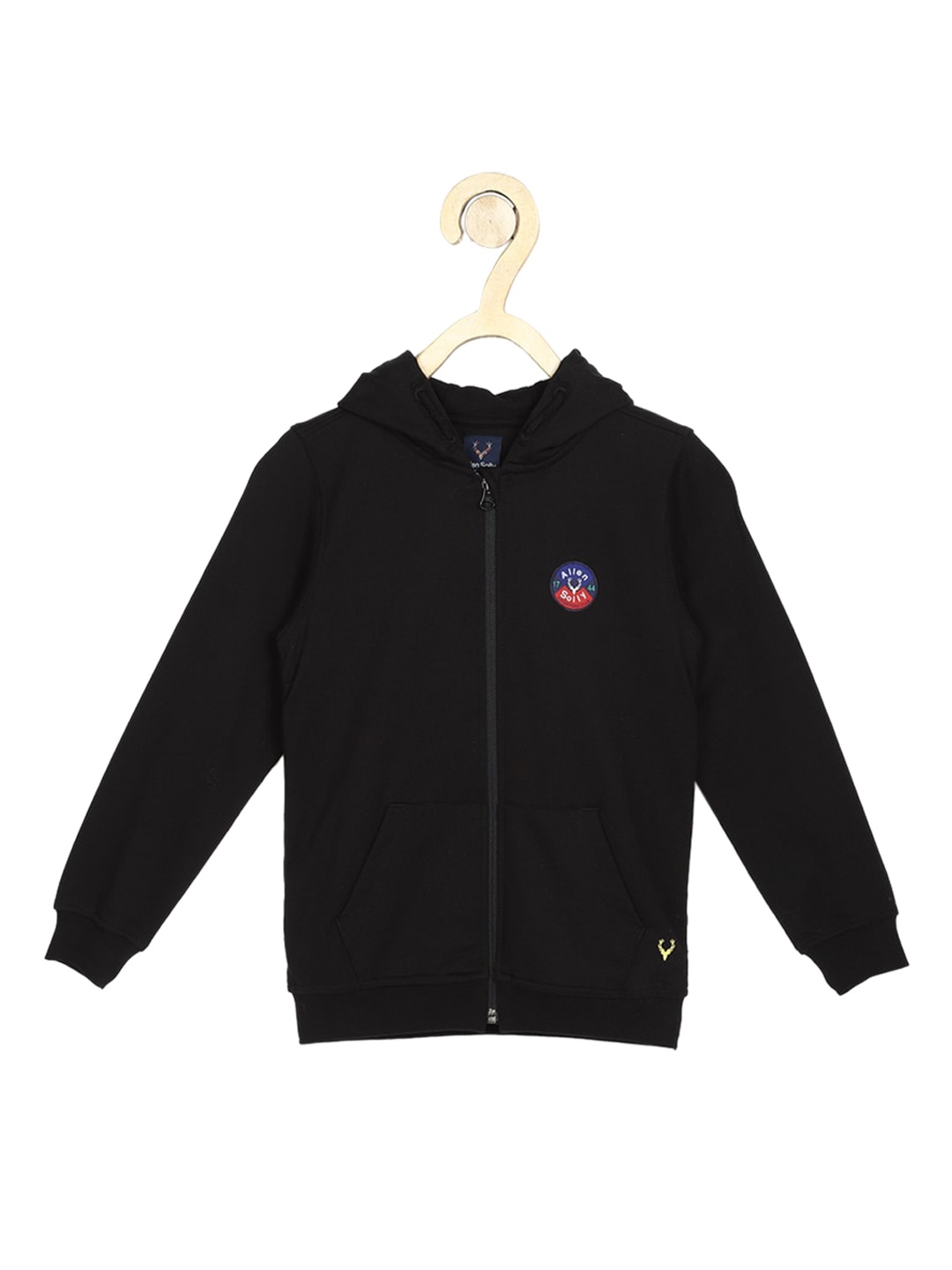 

Allen Solly Junior Boys Black Solid Hooded Sweatshirt