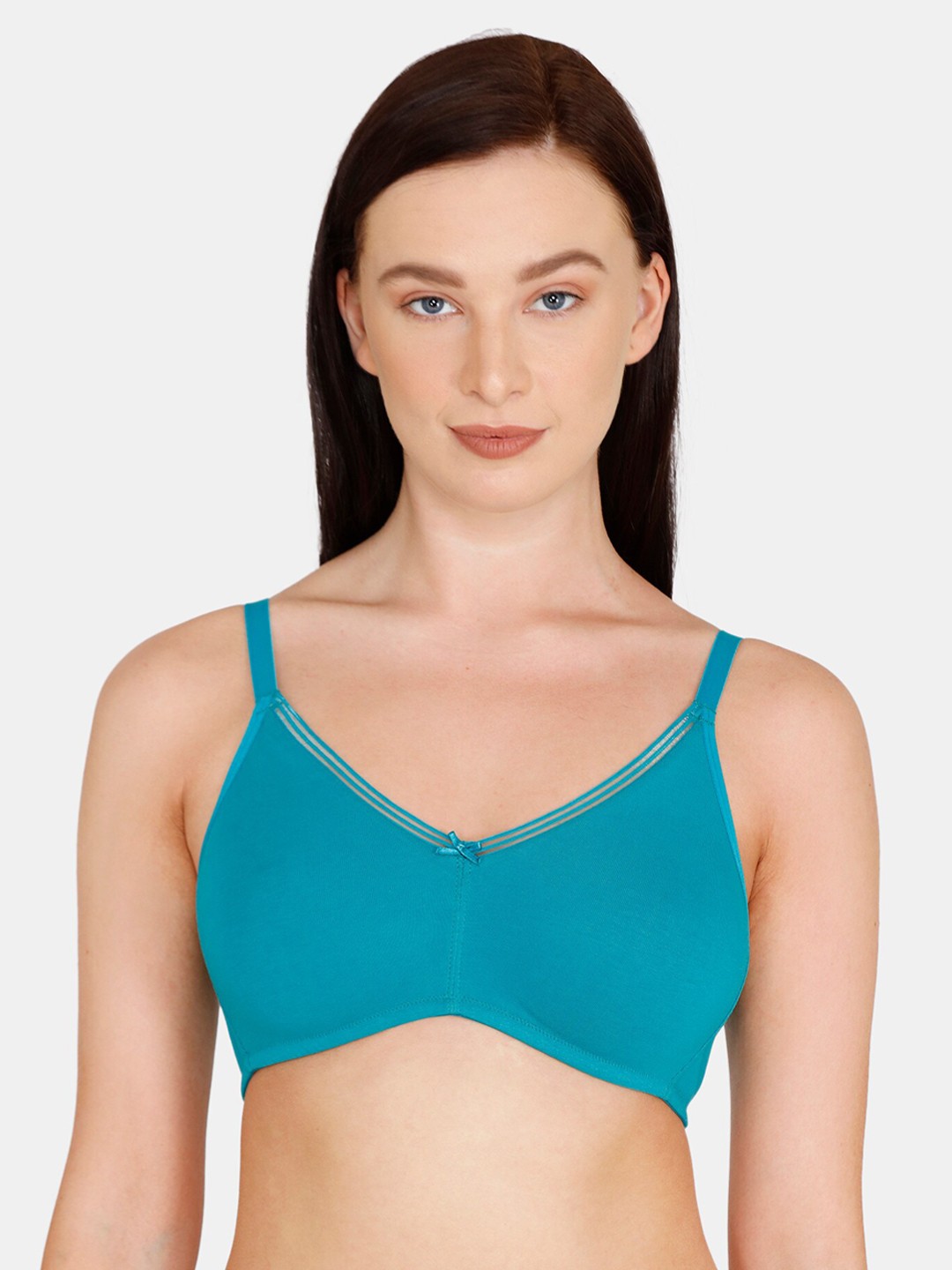 

Zivame Blue Solid Non-Wired Non Padded T-shirt Bra ZI10HBFASHCBLUE