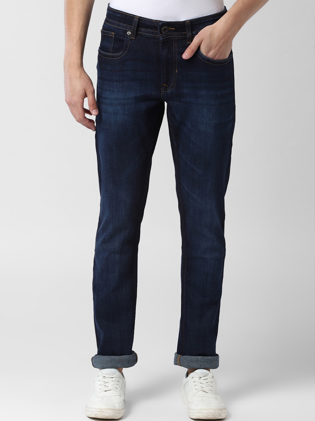 

Peter England Casuals Men Navy Blue Slim Fit Jeans