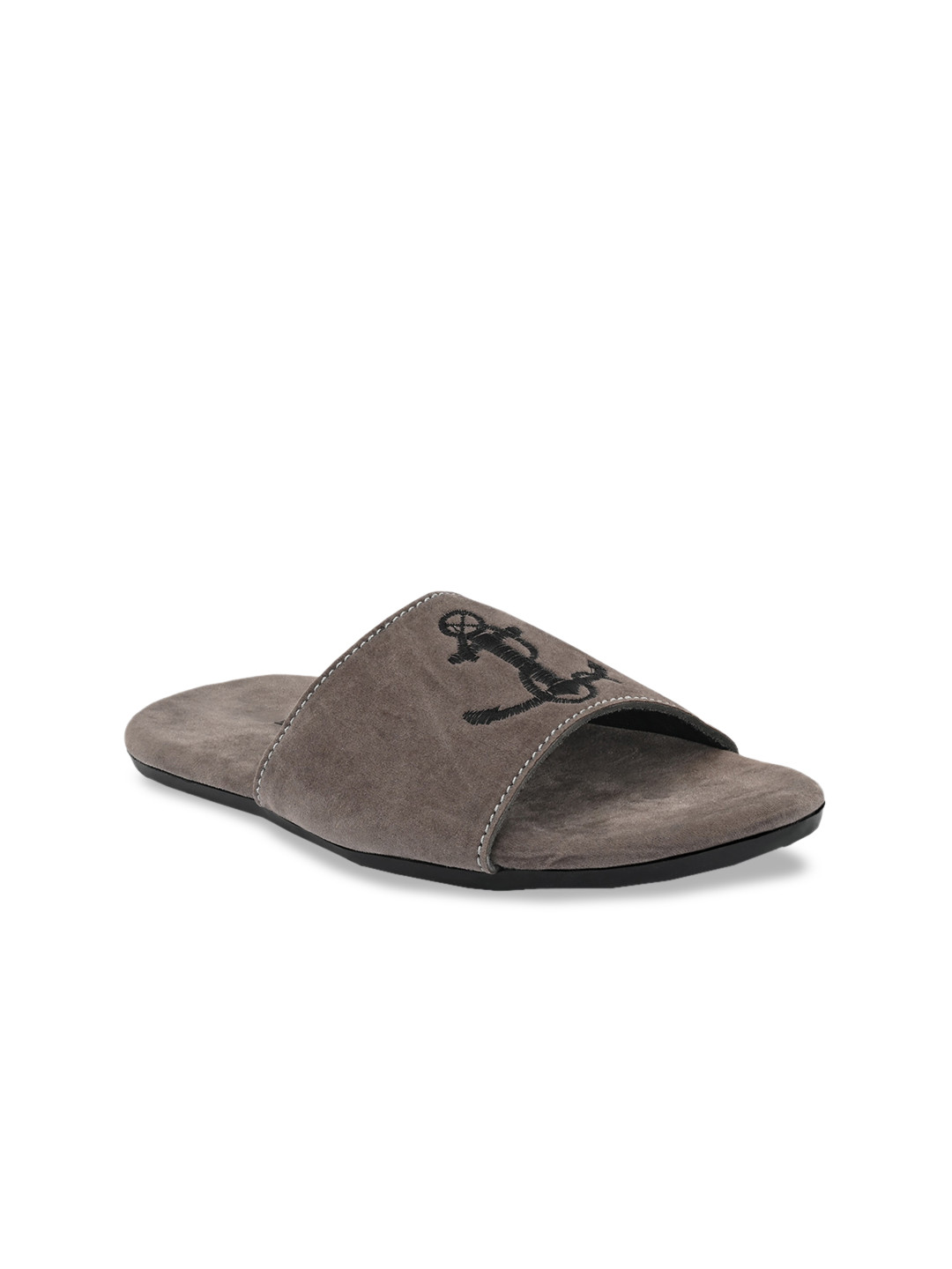 

Big Fox Men Grey Embellished Sliders