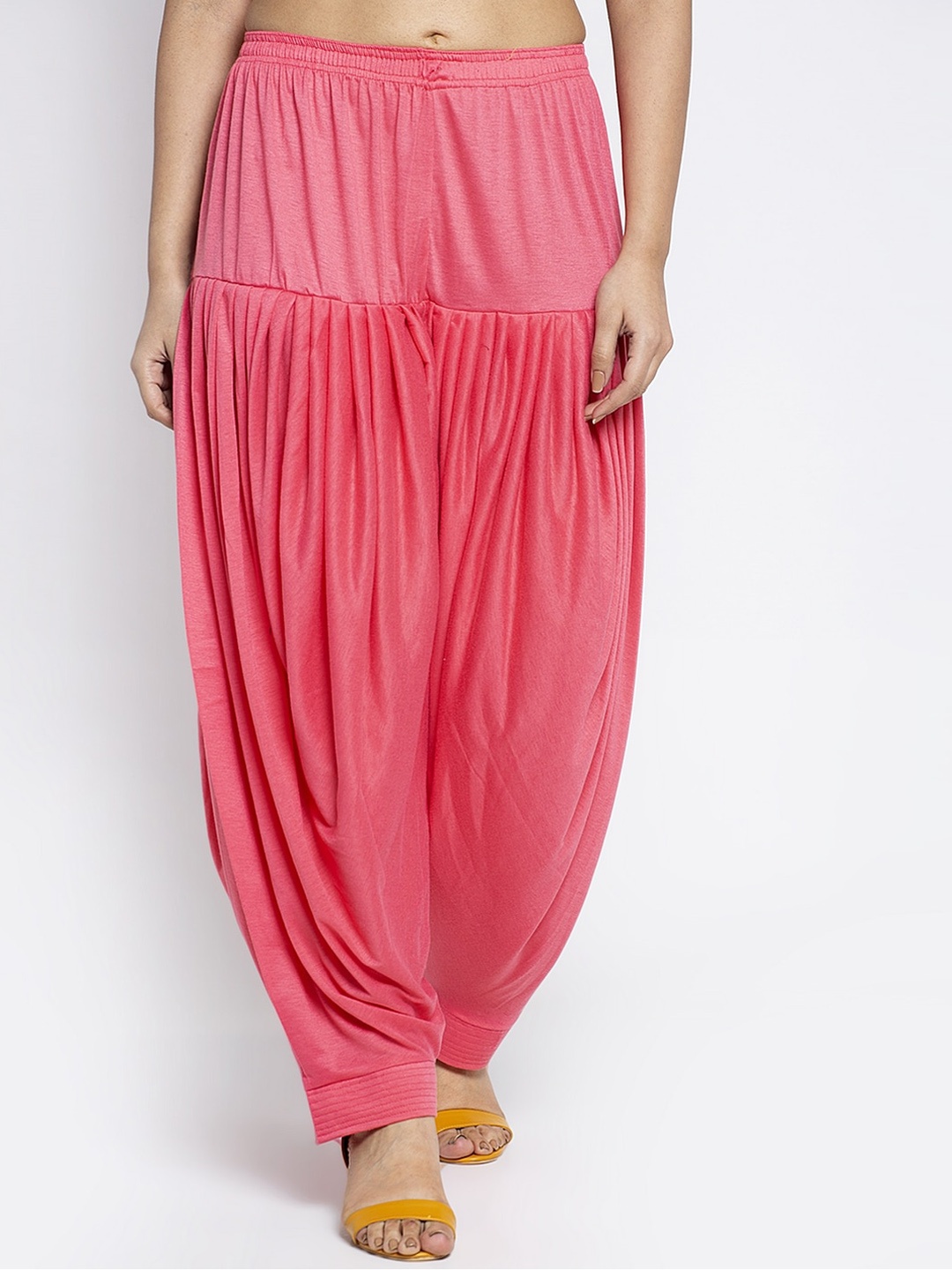 

GRACIT Women Pink Solid Loose-Fit Patiala
