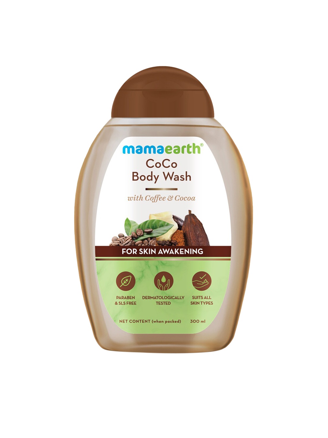 

Mamaearth Unisex CoCo Body Wash With Coffee & Cocoa For Skin Awakening 300 ml, Brown