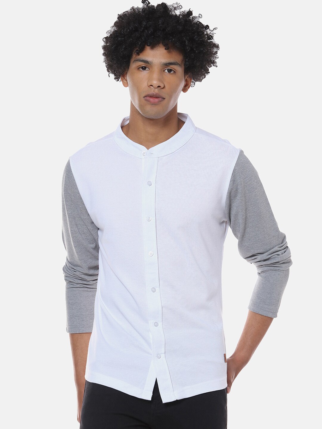 

Campus Sutra Men White Regular Fit Solid Casual Shirt