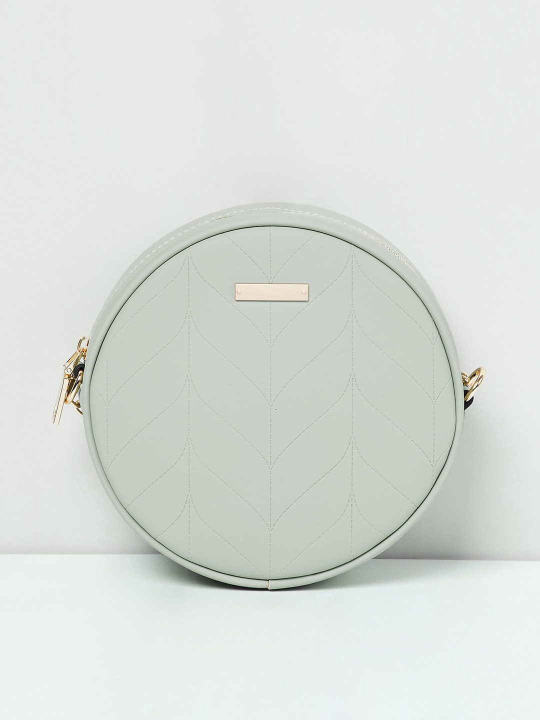 

max Teal Textured Sling Bag