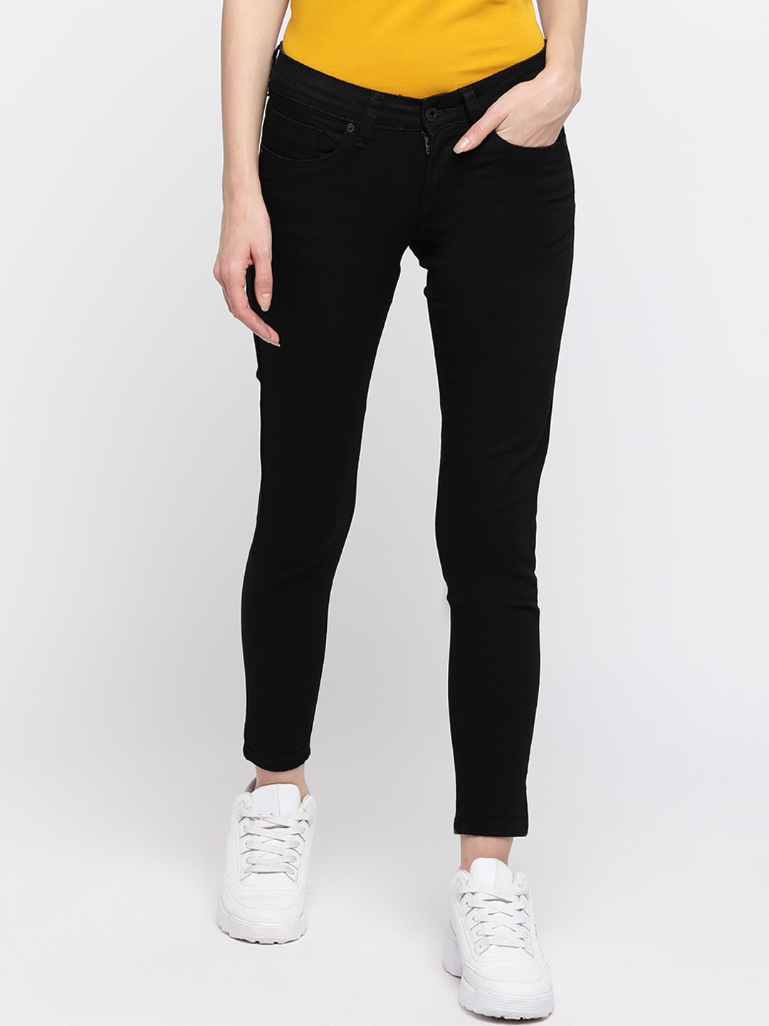 

Pepe Jeans Women Black Skinny Fit Jeans