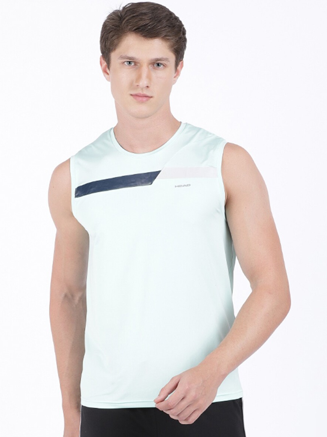 

Head Men Turquoise Blue Training Jersey T-Shirt
