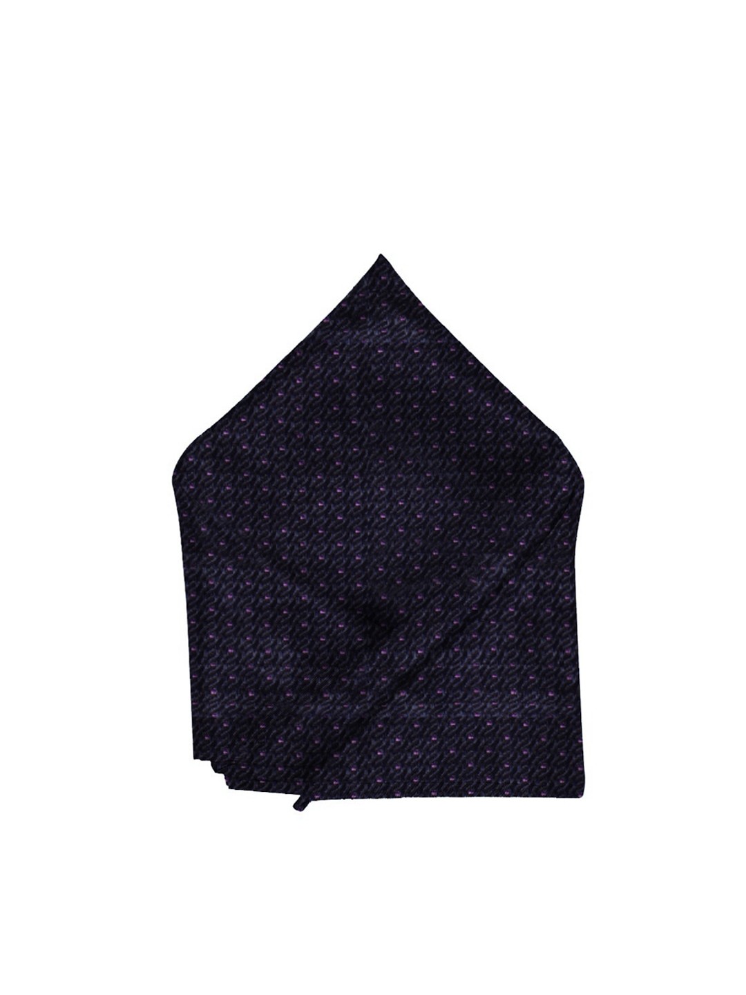 

Blacksmith Men Navy Blue & Purple Self-Design Pocket Square