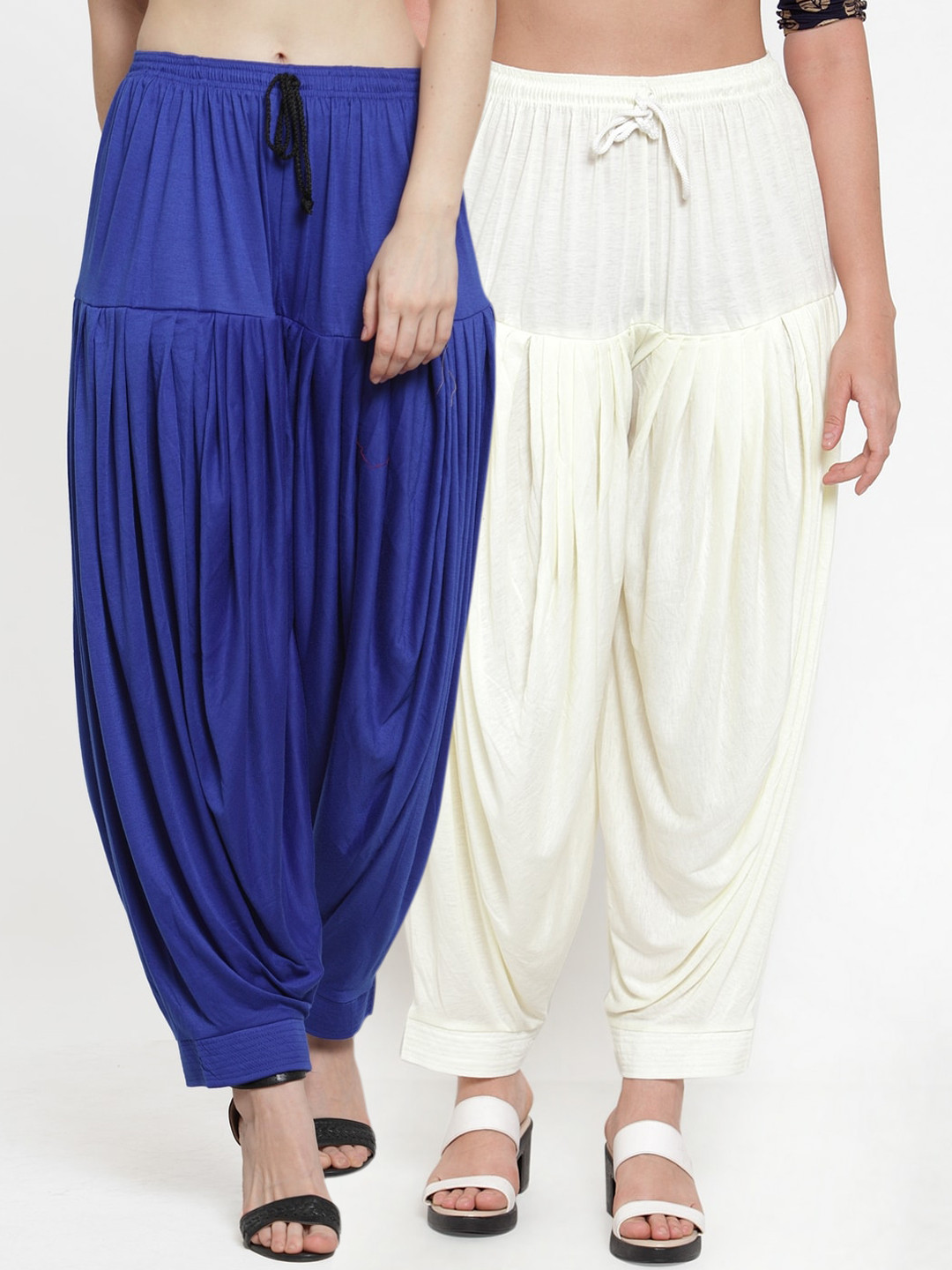 

GRACIT Women Pack Of 2 Solid Patialas, Blue