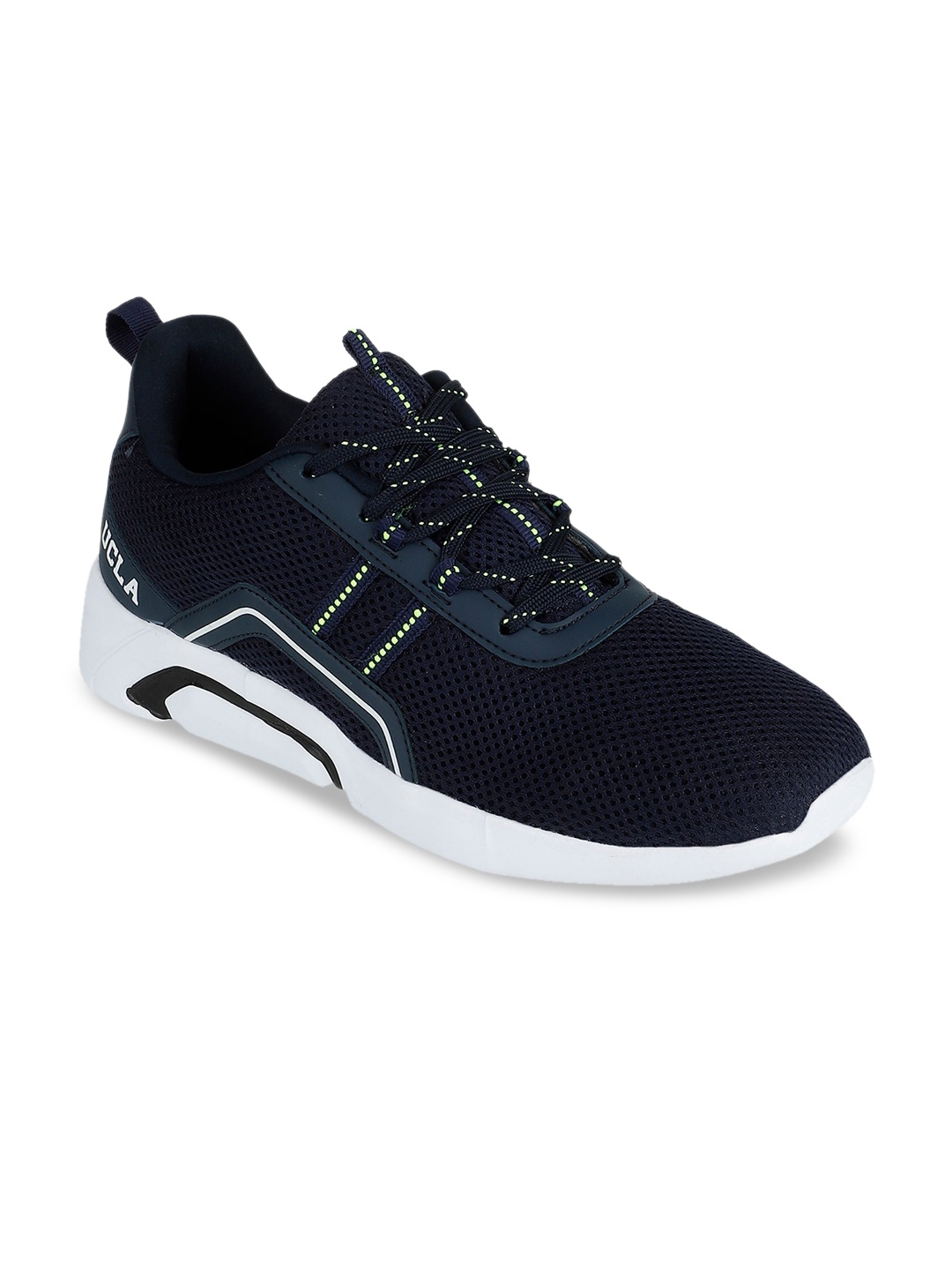 

UCLA Men Navy Blue Mesh Running Shoes