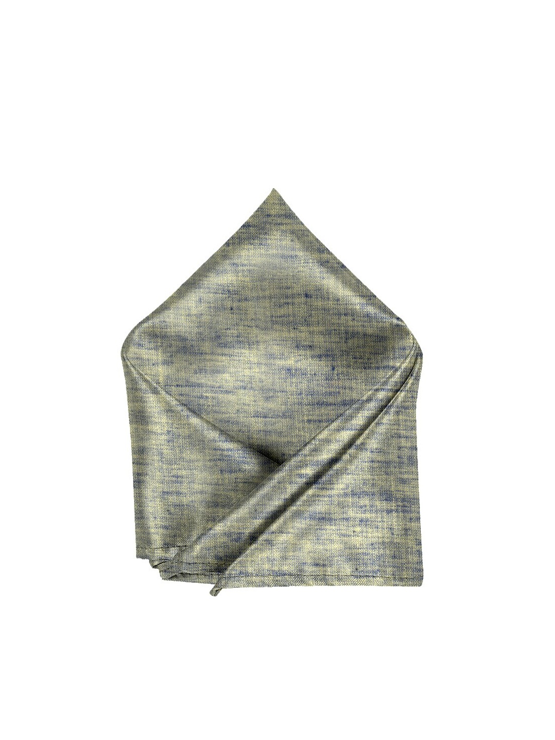 

Blacksmith Men Green & Blue Woven-Design Sustainable Pocket Square