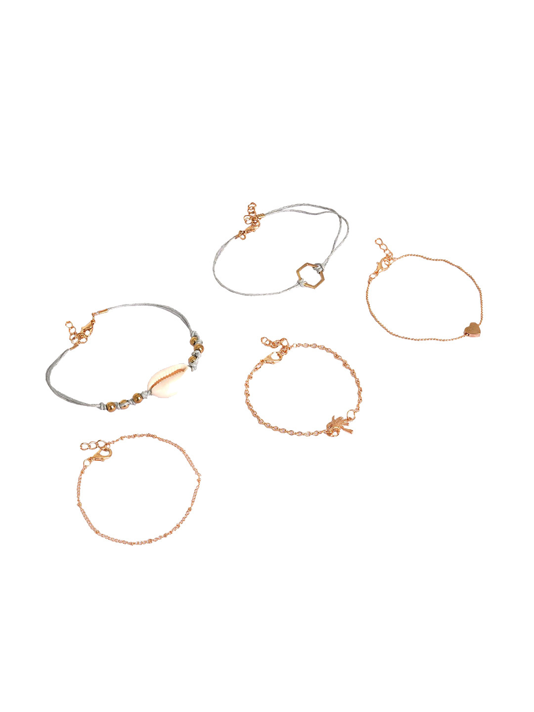 

JOKER & WITCH set of 5 Gold-Plated Bracelet