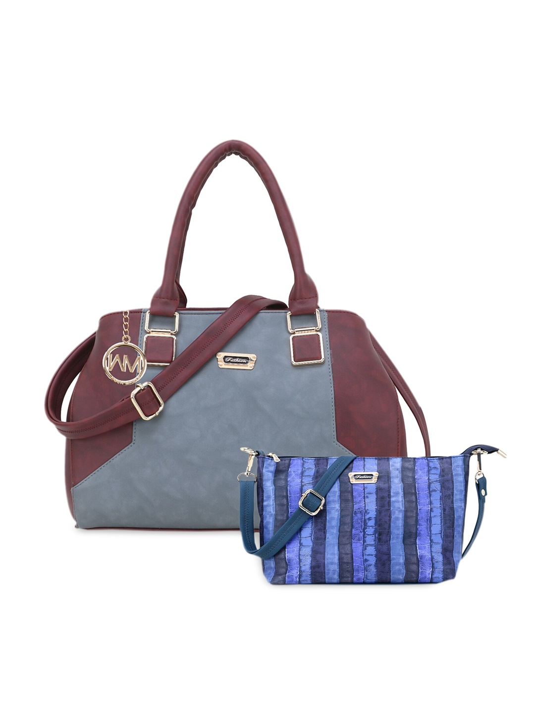 

WOMEN MARKS Combo of 2 Handbags, Maroon