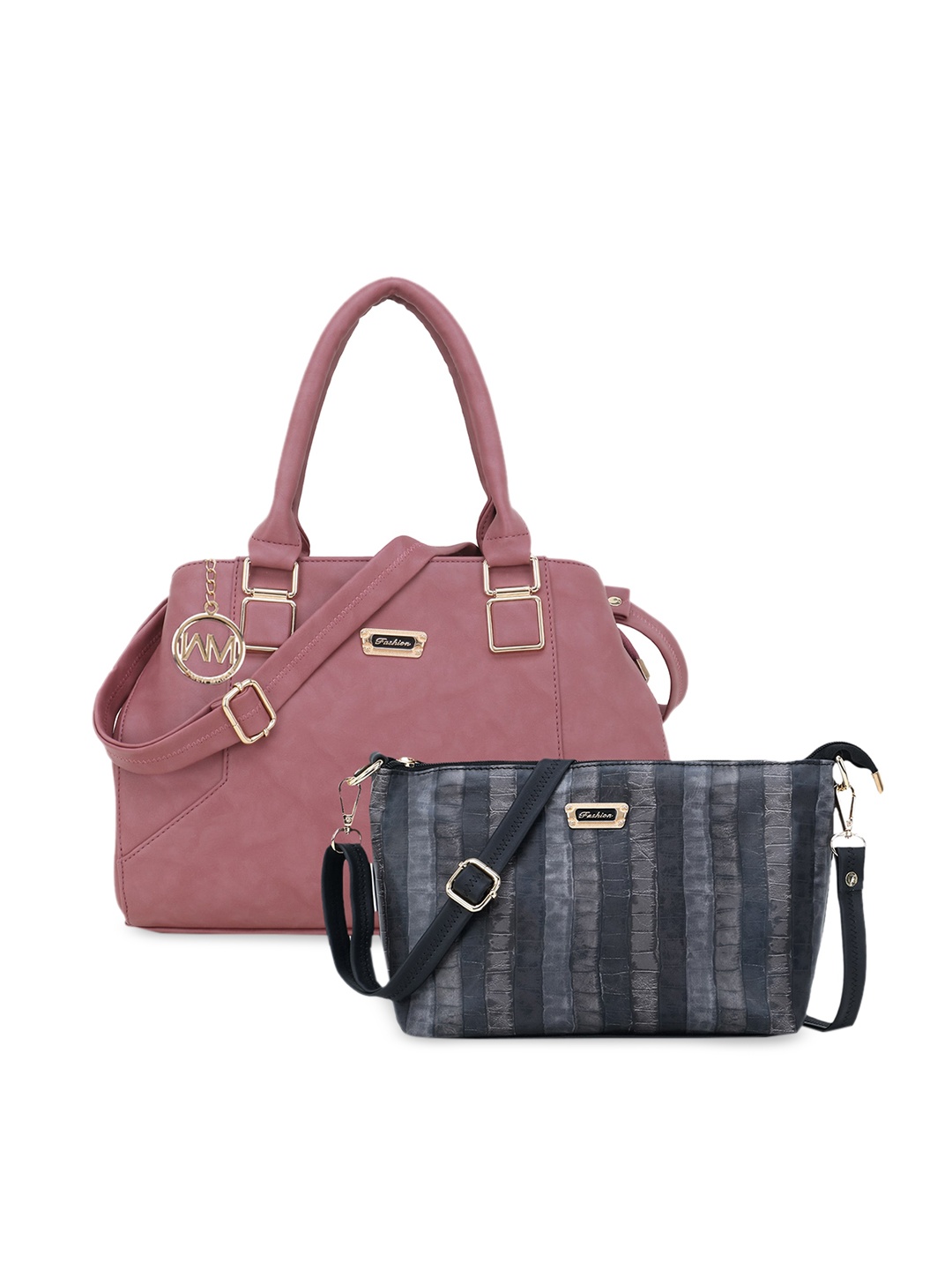 

WOMEN MARKS Pink Solid Handheld Bag