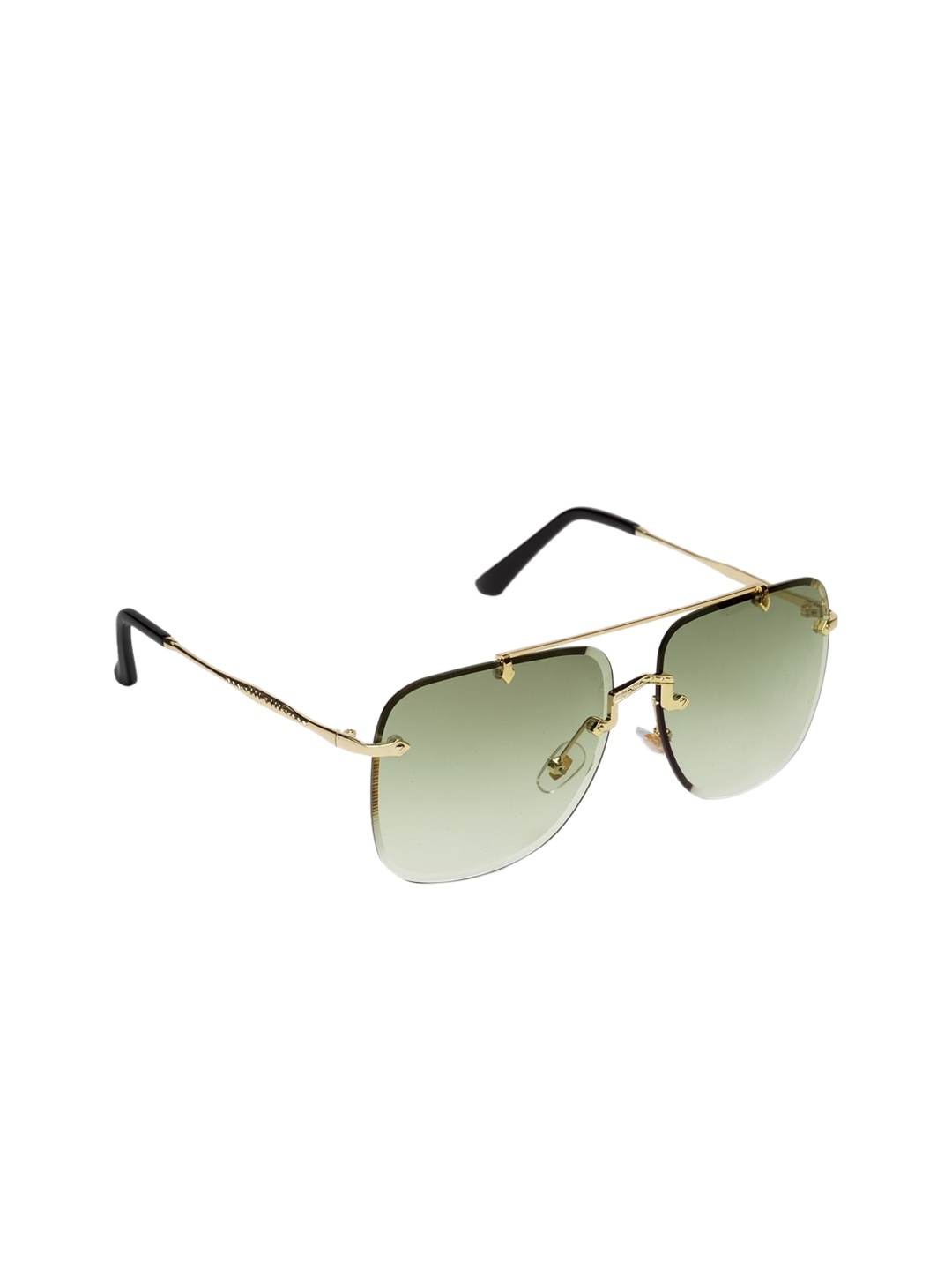 

Get Glamr Women Green Lens Oversized Sunglasses with UV Protected Lens SG-LT-CH-198D-32