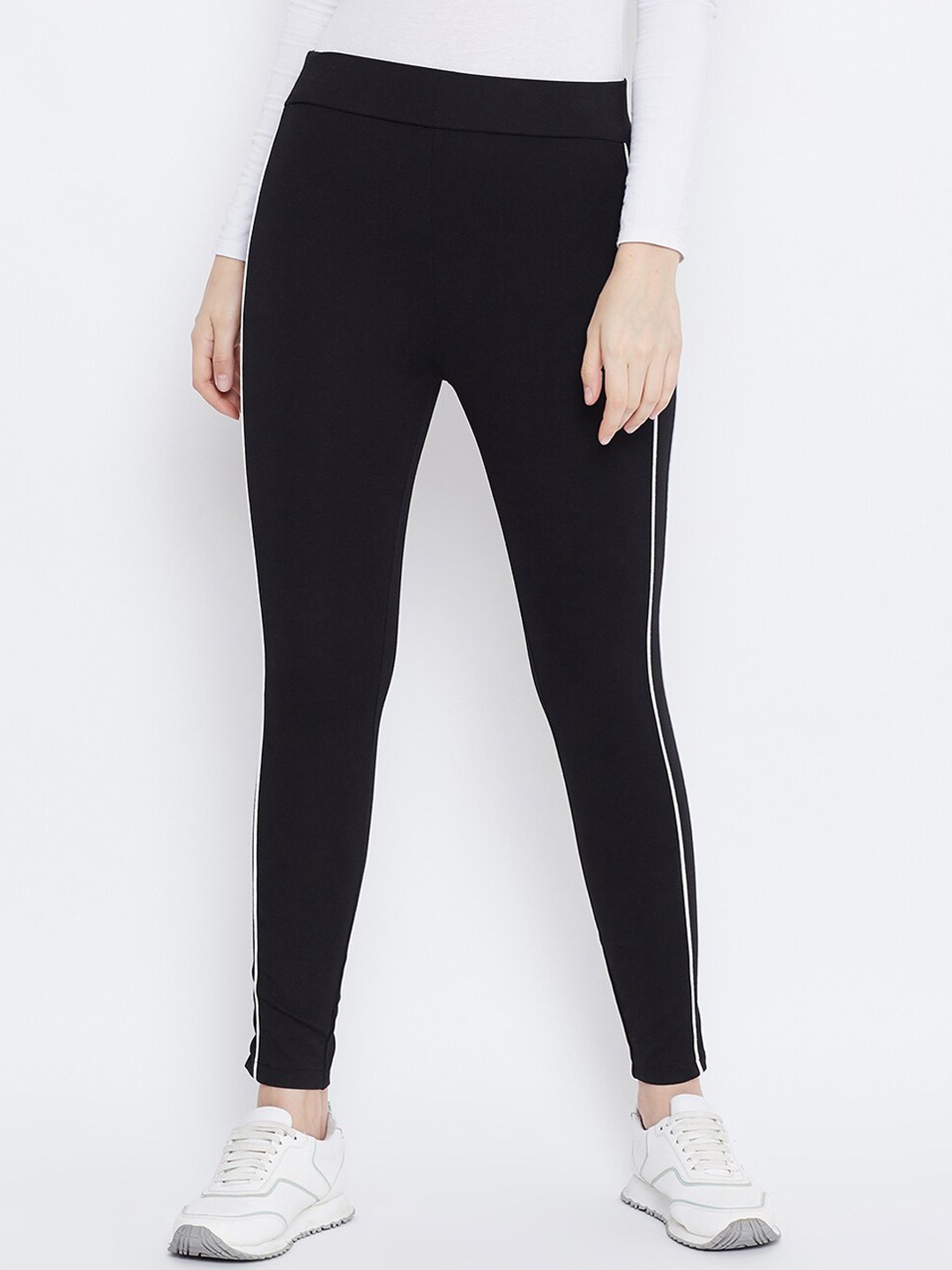 

Clora Creation Women Black Solid Treggings