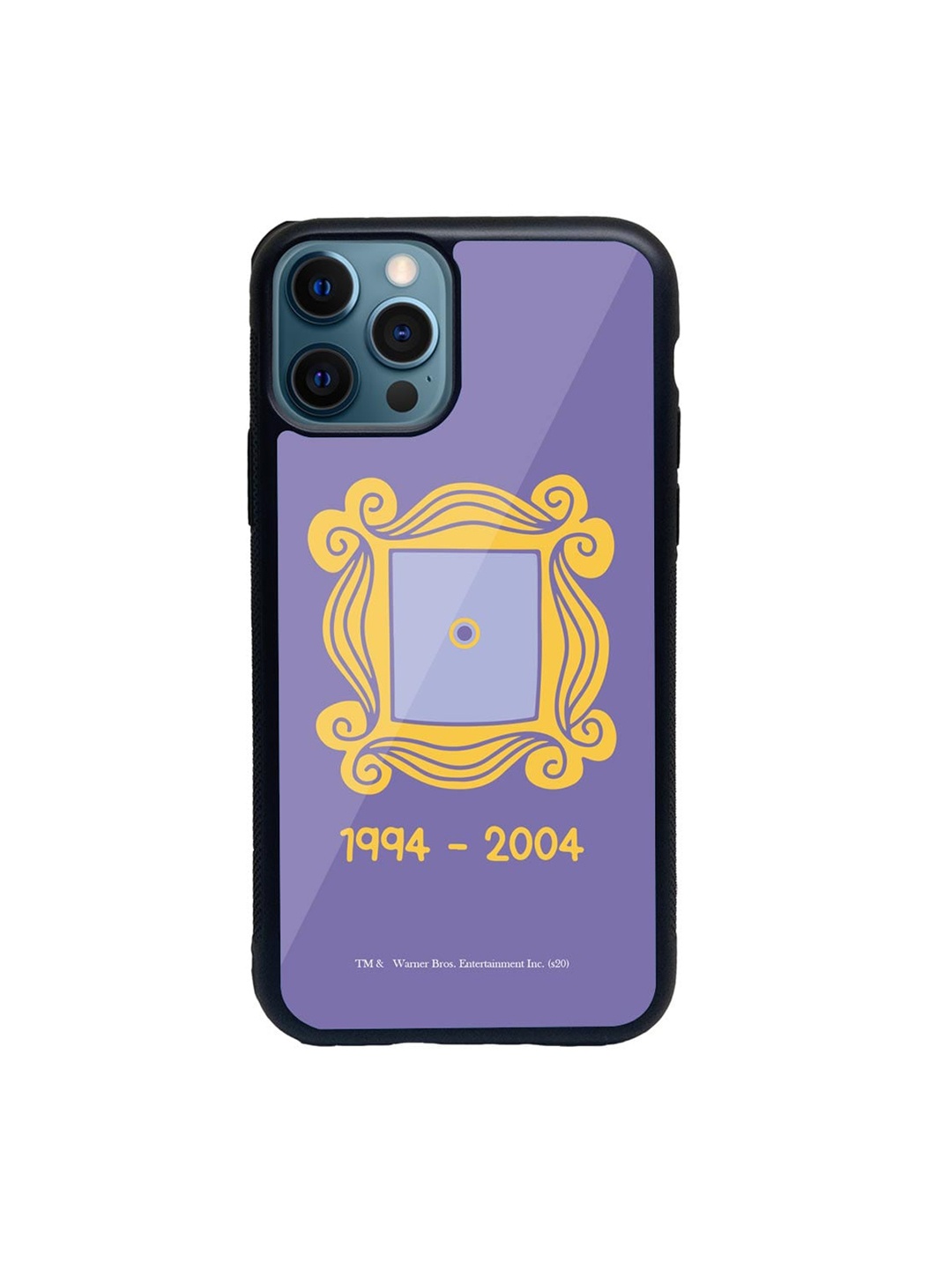 

macmerise Purple & Yellow The Door Glass iPhone 12 Pro Phone Case