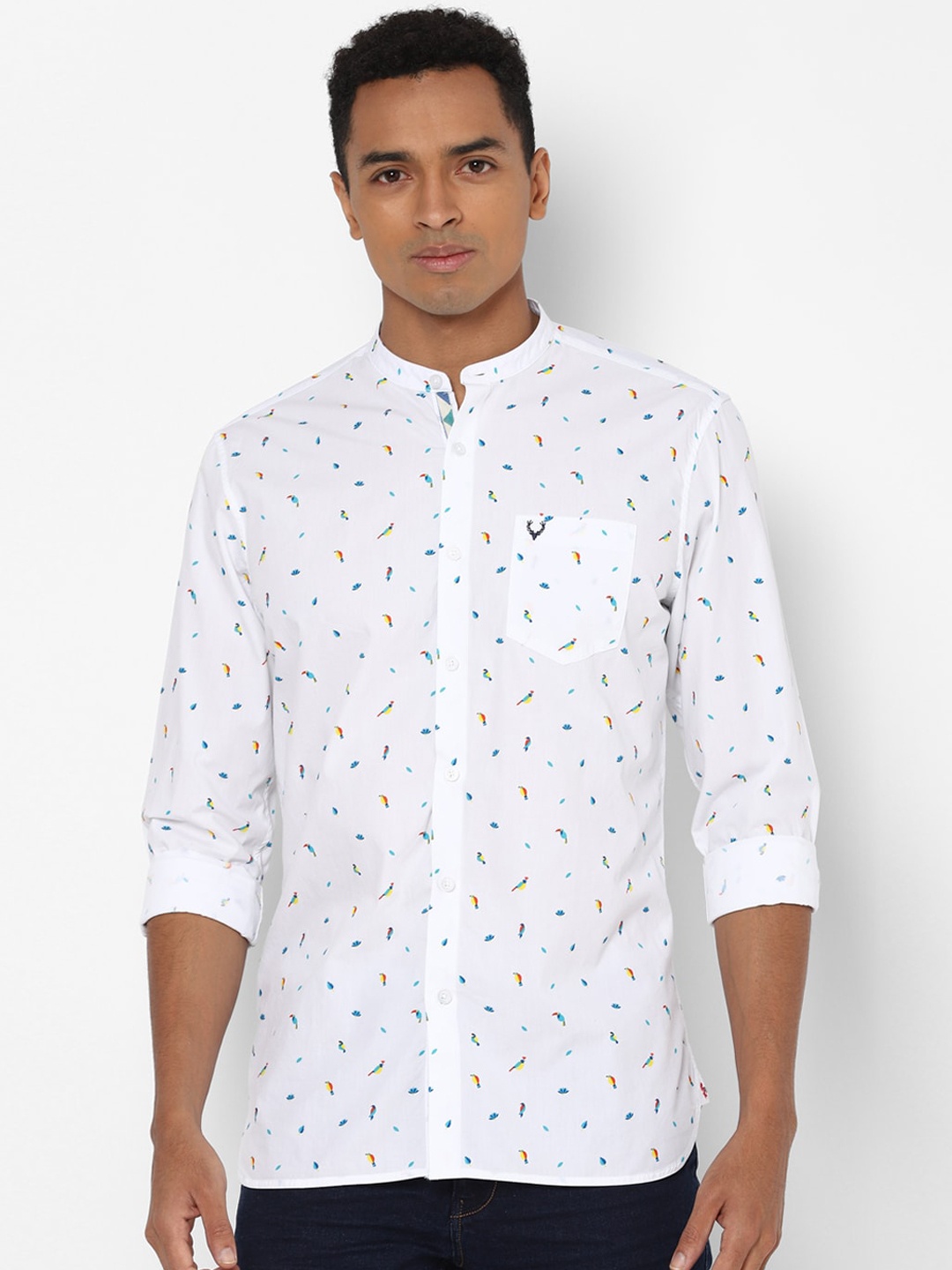 

Allen Solly Sport Men White Regular Fit Printed Cotton Casual Shirt