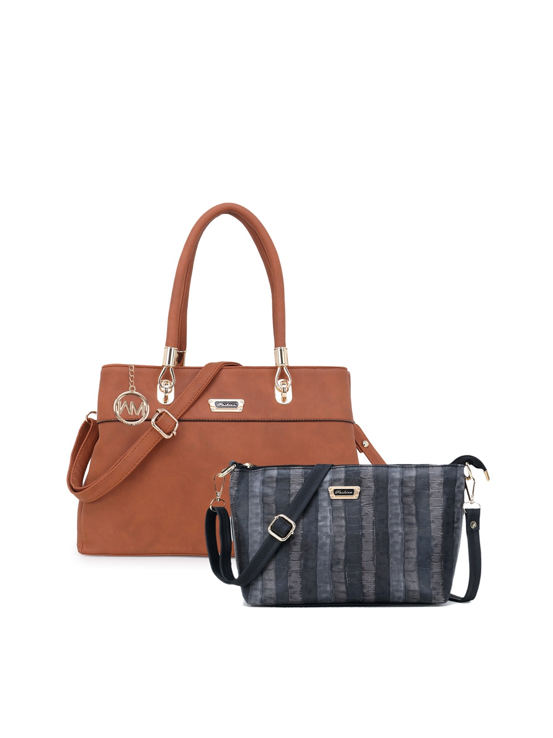

WOMEN MARKS Tan Solid Handheld Bag