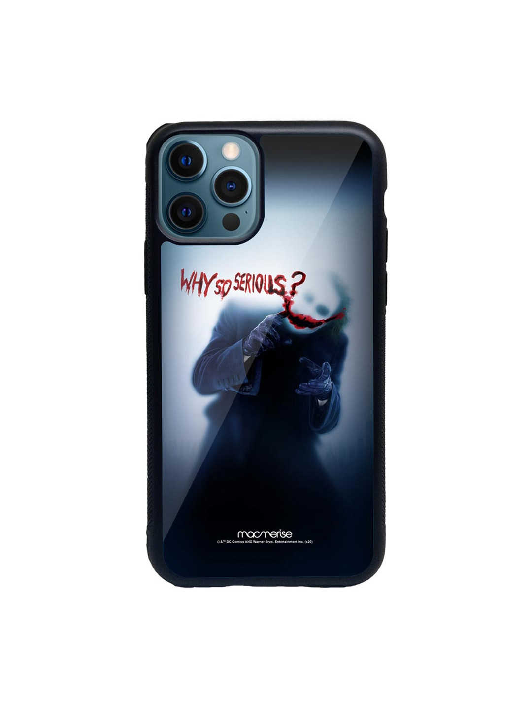 

macmerise Black & White Why So Serious Glass iPhone 12 Pro Phone Case