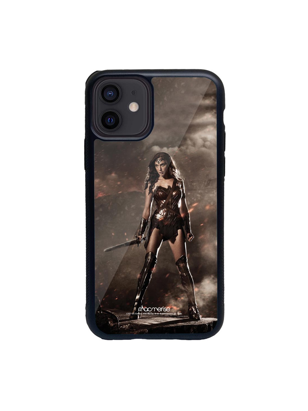 

macmerise Black & Brown Lethal Wonderwoman Printed iPhone 12 Back Case