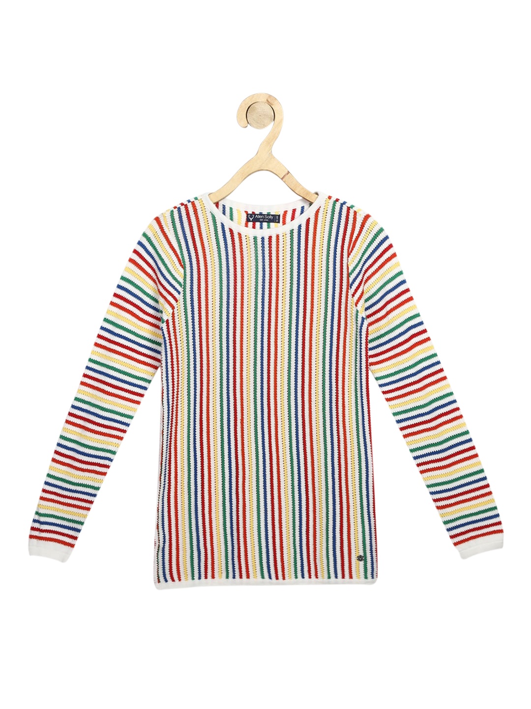 

Allen Solly Junior Girls White Striped Pullover Sweater