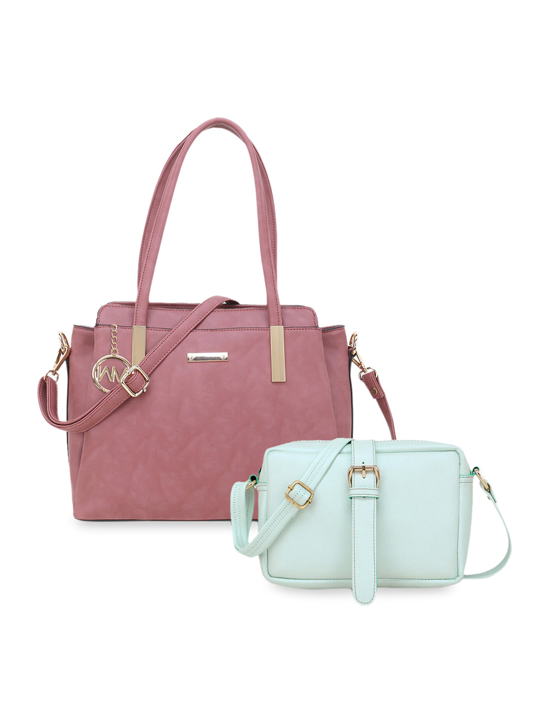 

WOMEN MARKS Pink Solid Shoulder Bag
