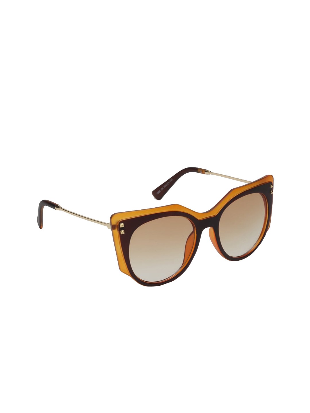 

Get Glamr Women Brown Lens Cateye Sunglasses with UV Protected Lens SG-LT-CH-186D-32
