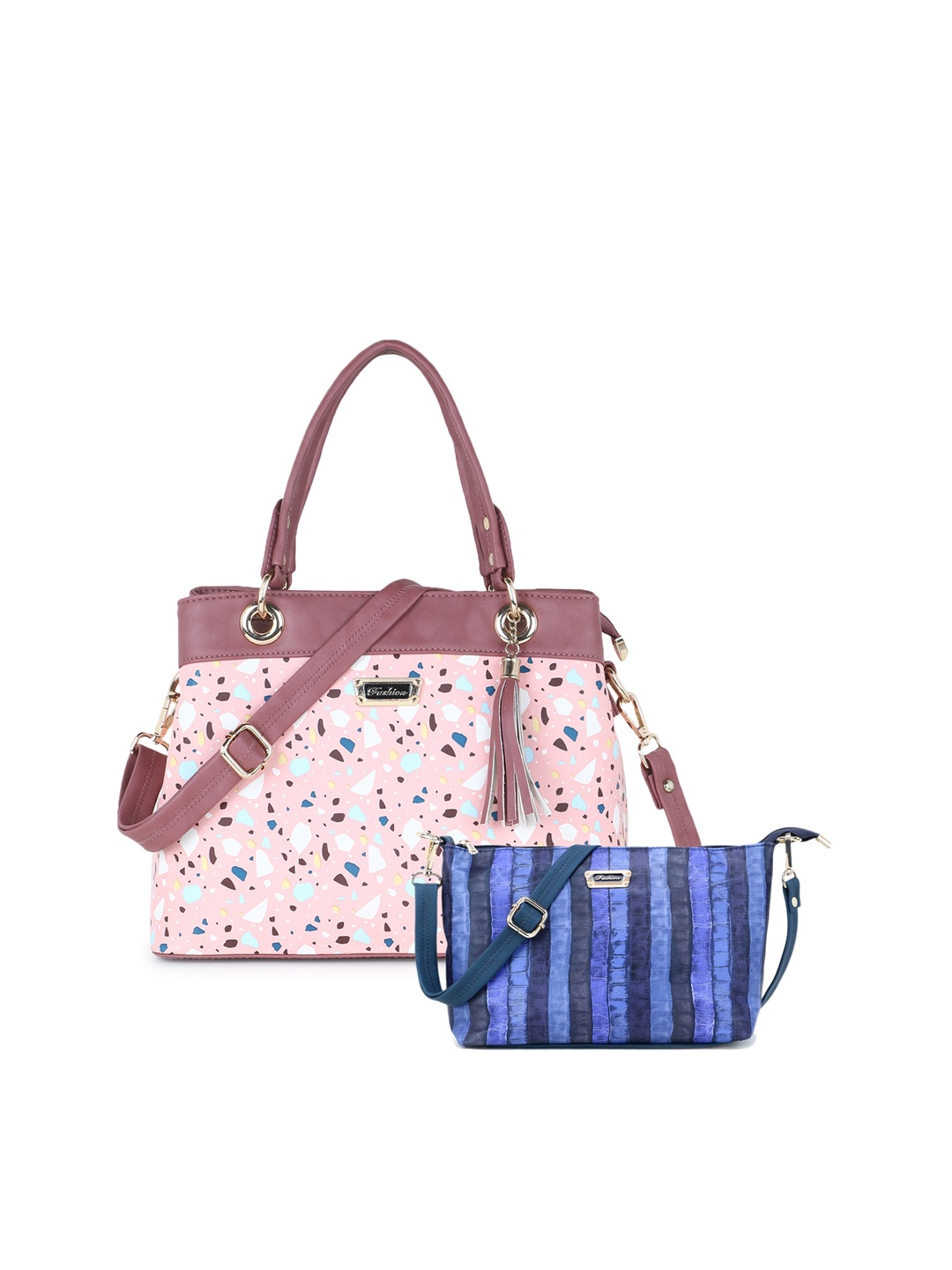 

WOMEN MARKS Pink Printed Shoulder Bag