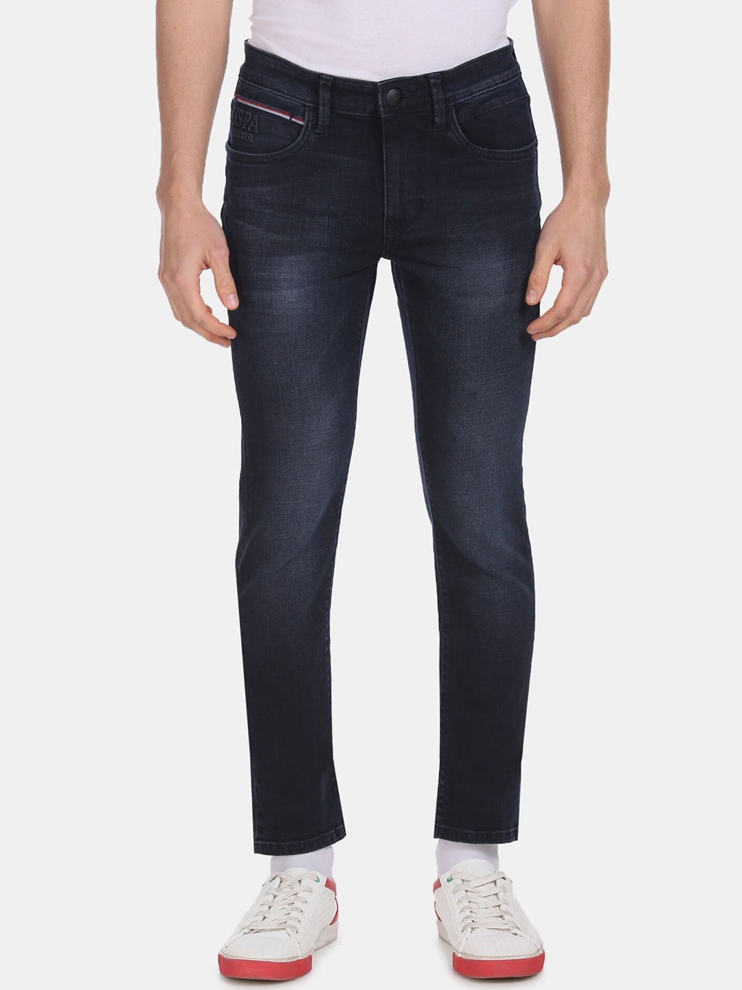 

U.S. Polo Assn. Denim Co. Men Blue Skinny Fit Mid-Rise Clean Look Jeans
