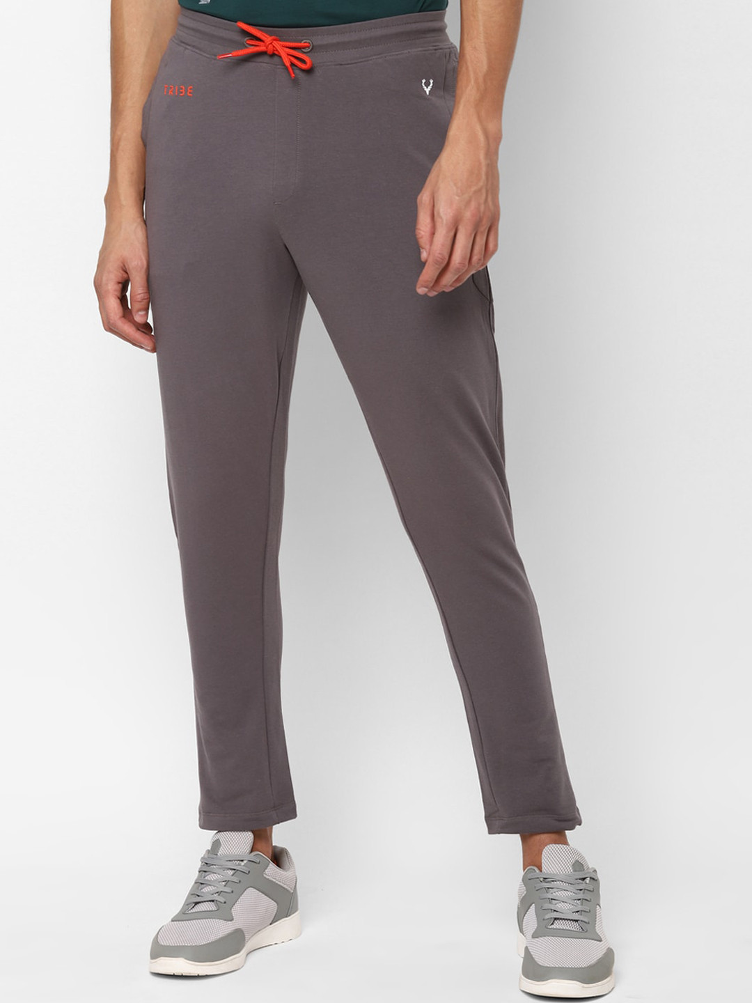 

Allen Solly Men Taupe Solid Track Pants