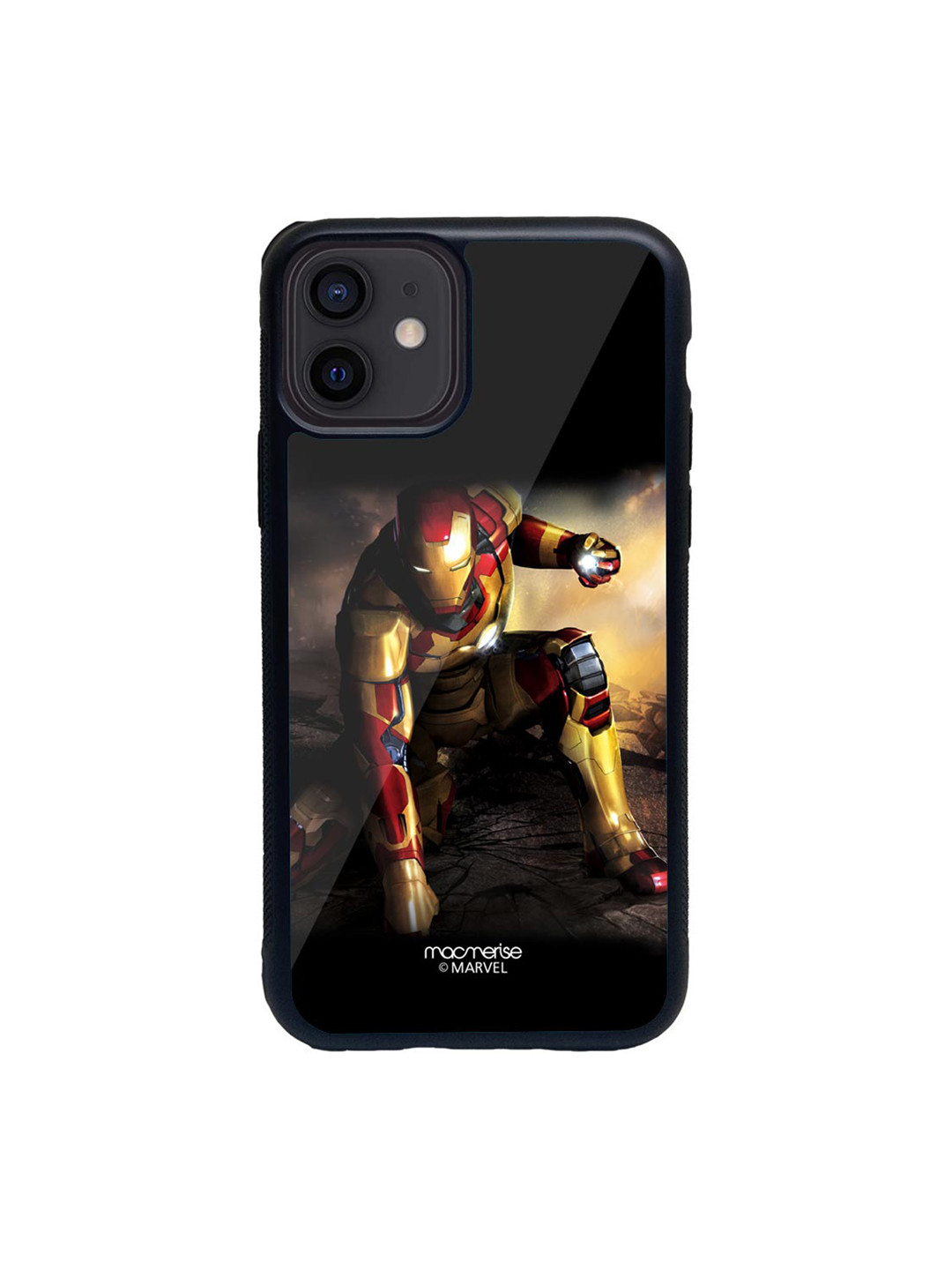 

macmerise Black & Red Mark 42 iPhone 12 Back Case