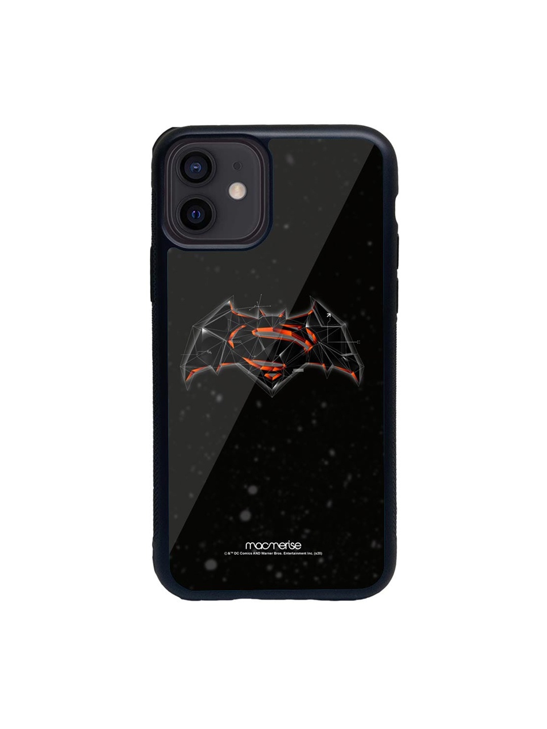 

macmerise Black & Orange Bat Super Trace iPhone 12 Back Case
