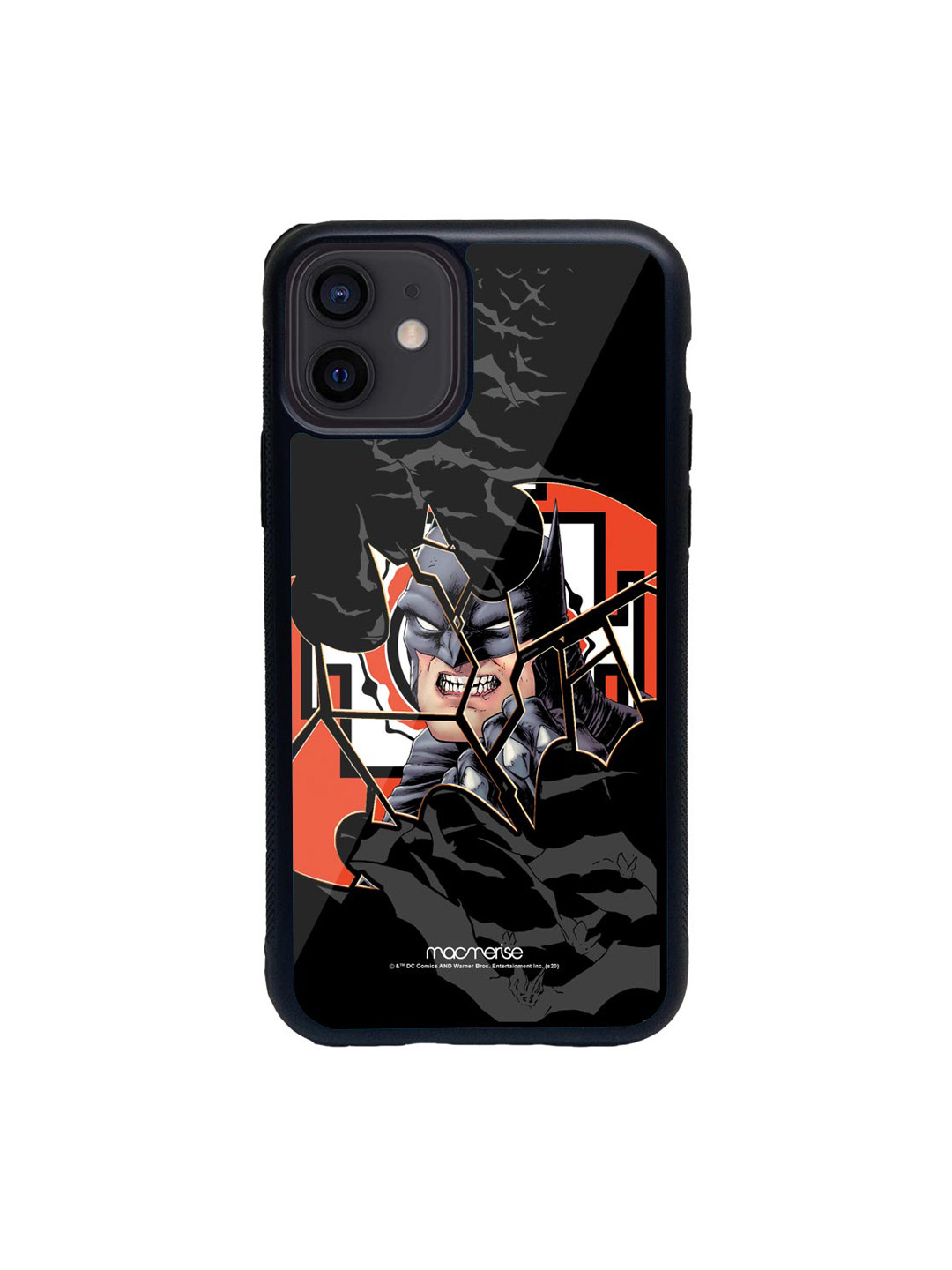 

macmerise Black & Red Angry Bat iPhone 12 Back Case