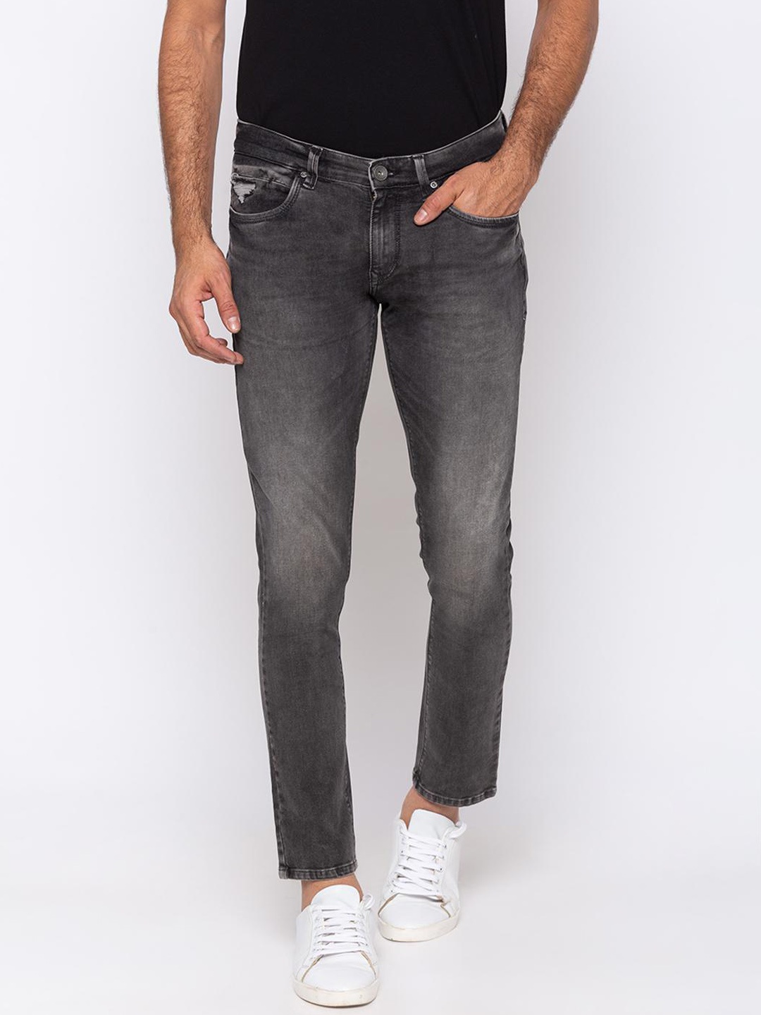

SPYKAR Men Grey Slim Fit Low-Rise Clean Look Jeans