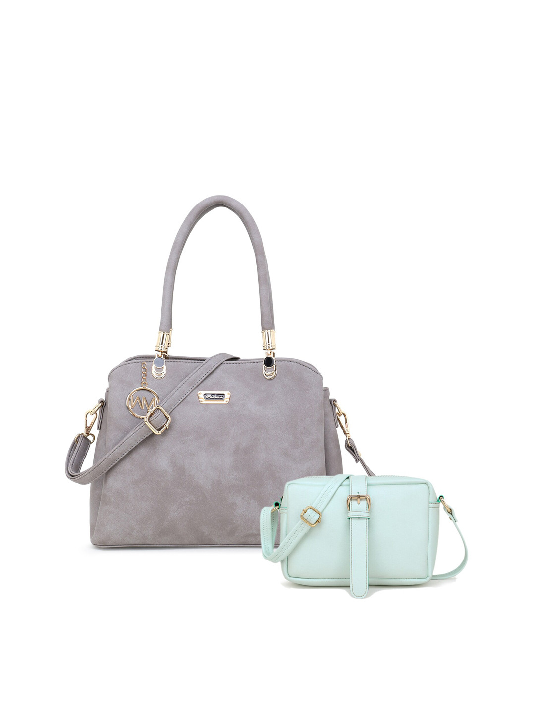 

WOMEN MARKS Grey Solid Shoulder Bag