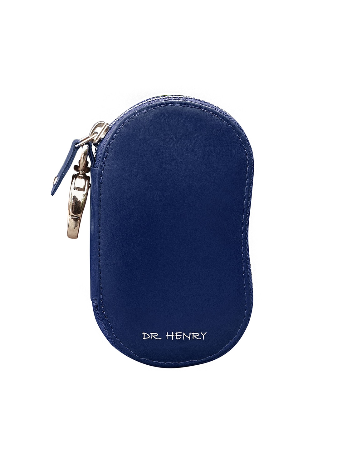 

DR. HENRY Blue Solid Genuine Leather Key Holder