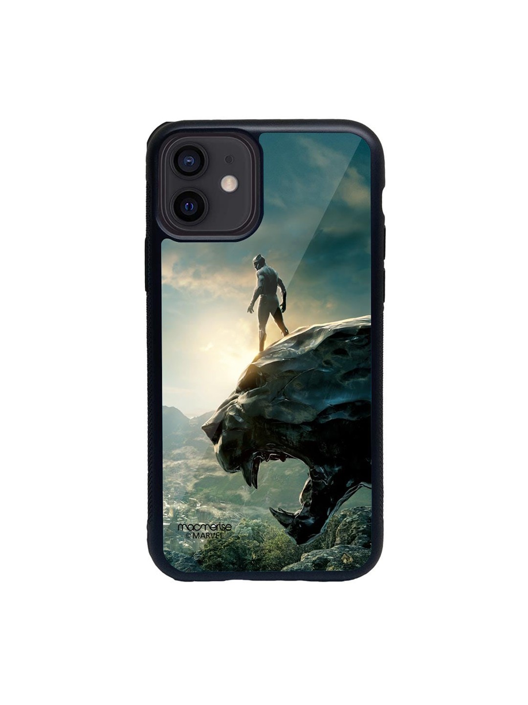

macmerise Black & Grey Panther Glorified iPhone 12 Back Case